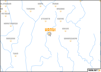map of Wandi