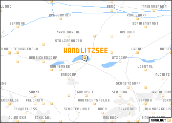 map of Wandlitzsee