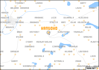 map of Wandowo