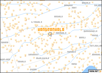 map of Wāndrānwāla