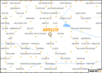 map of Wandzin