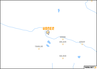 map of Waner