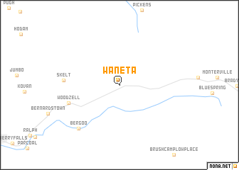 map of Waneta