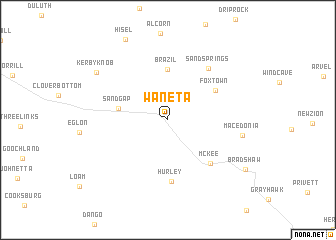 map of Waneta