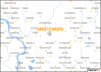 map of Wanetchaung