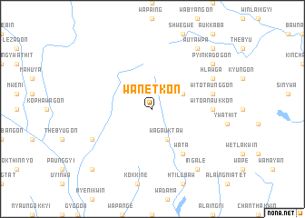 map of Wanetkon