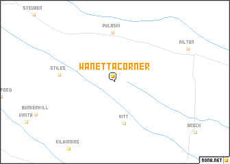 map of Wanetta Corner