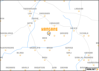 map of Wangaré