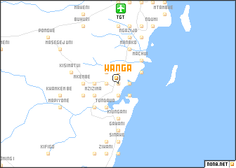 map of Wanga