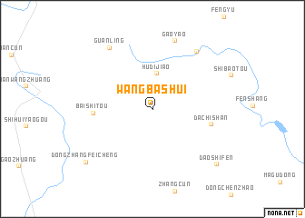 map of Wangbashui