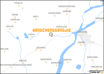 map of Wangchenggangjie