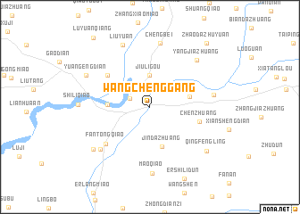 map of Wangchenggang