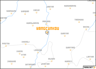 map of Wangcunkou