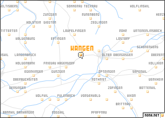 map of Wangen