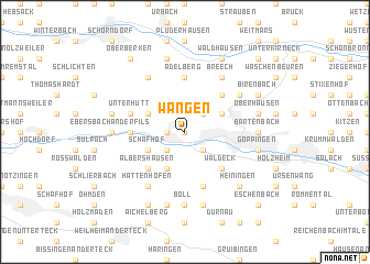 map of Wangen