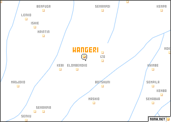 map of Wangeri