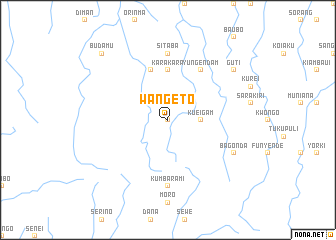 map of Wangeto