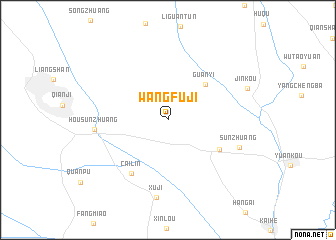 map of Wangfuji