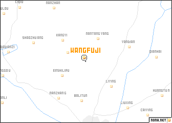 map of Wangfuji