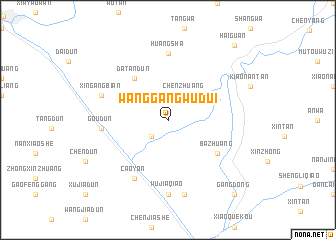 map of Wanggangwudui