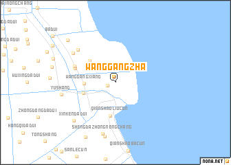 map of Wanggangzha