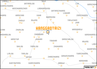 map of Wanggaotaizi