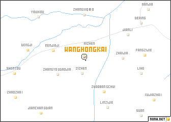 map of Wanghongkai