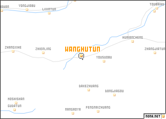 map of Wanghutun