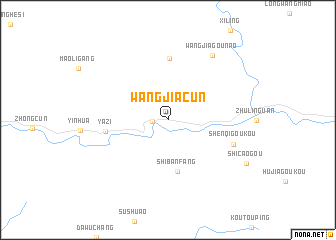 map of Wangjiacun