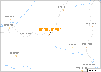 map of Wangjiafan