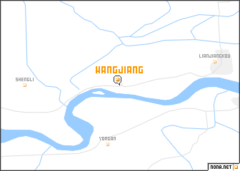 map of Wangjiang