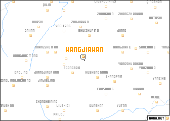 map of Wangjiawan