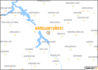 map of Wangjiayuanzi