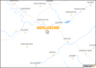 map of Wangjiazhai