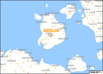 map of Wangjia