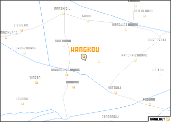 map of Wangkou