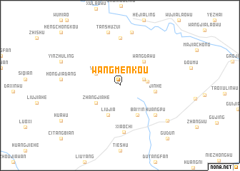 map of Wangmenkou