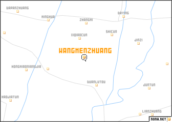 map of Wangmenzhuang