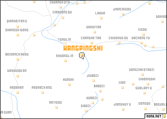map of Wangpingshi