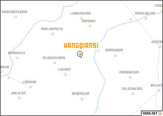 map of Wangqiansi