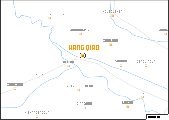 map of Wangqiao