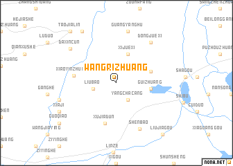 map of Wangrizhuang