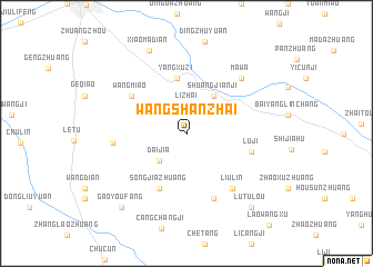 map of Wangshanzhai