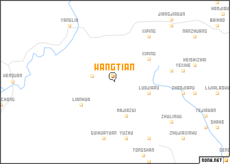 map of Wangtian