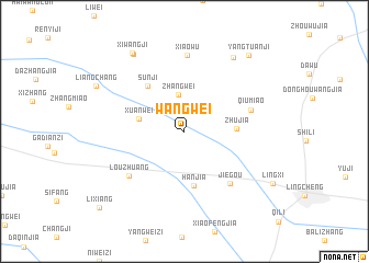 map of Wangwei