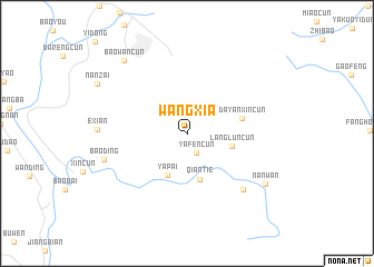 map of Wangxia