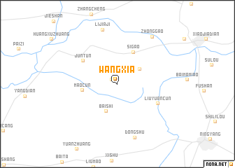 map of Wangxia