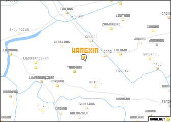 map of Wangxin