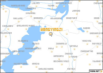 map of Wangyingzi