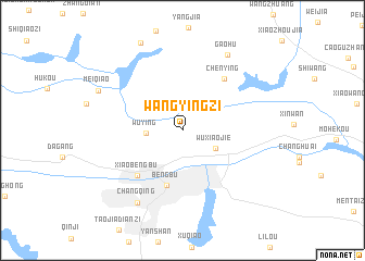 map of Wangyingzi